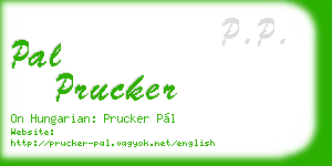 pal prucker business card